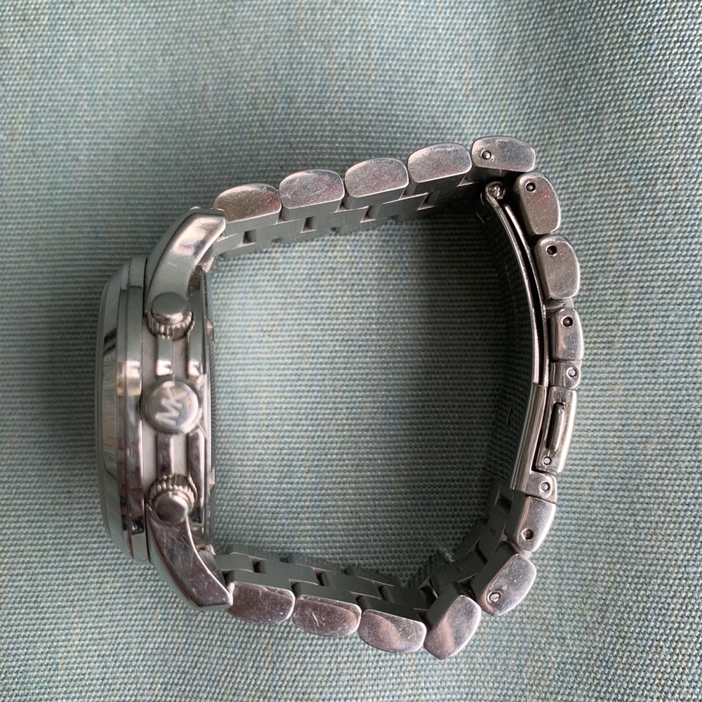 Michael Kors Silver & Opal Face Watch - Picture 3 of 4